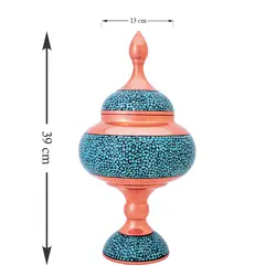 شکلات خوری فیروزه کوب 39cm کد F21 - صنایع دستی مسجدی