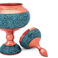 شکلات خوری فیروزه کوب 39cm کد F21 - صنایع دستی مسجدی