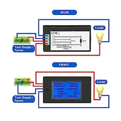 نمایشگر پنلی توان انرژی ولتاژ DC جریان مدل PZEM-031