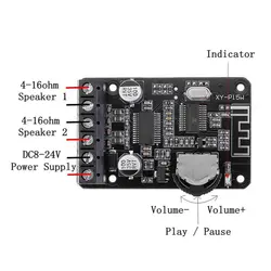 ماژول آمپلی فایر صوتی بلوتوث دار 20-10 وات مدل XY-P15W