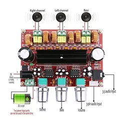 برد آمپلی فایر حرفه ای 2x50W+100W XH-M139