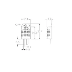 سنسور رطوبت و دما DHT22