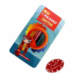 مداد رنگی پیکاسو 12 رنگ جعبه فلزی - فرهنگ تحریر ، فروش کتاب ، لوازم التحریر مدارس و اداری