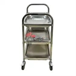 ترولی سه طبقه گود استیل مدل RDT3A