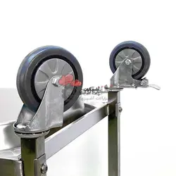 ترولی سه طبقه گود استیل مدل RDT3A