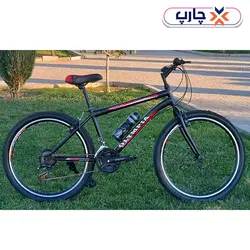 مشخصات و قیمت دوچرخه 24 دنده کلاجدار طرح ویوا مشکی قرمز