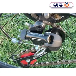 قیمت دوچرخه سایز 24 دنده کلاجدار طرح المپیا رنگ مشکی زرد