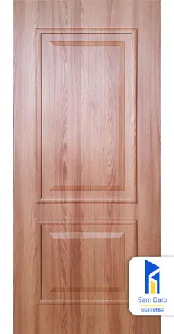 خرید و قیمت درب داخلی ساختمان دو قاب PVC-B306 | سام درب