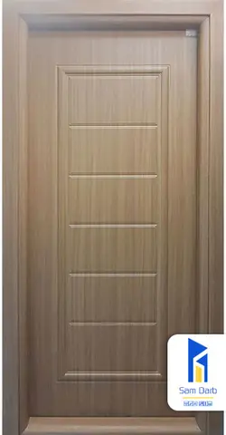 درب اتاق تک قاب میلانو PVC-B304 | سام درب
