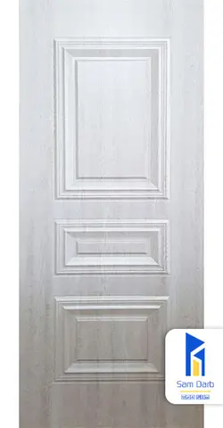 درب اتاق سه قاب برجسته PVC-B307 | سام درب