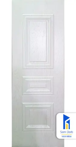 درب اتاق سه قاب برجسته PVC-B307 | سام درب
