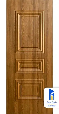 درب اتاق سه قاب برجسته PVC-B307 | سام درب