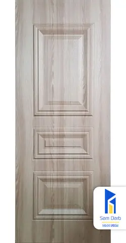 درب اتاق سه قاب برجسته PVC-B307 | سام درب