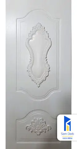 درب اتاقی روکش پی وی سی منبت PVC-M202 | سام درب