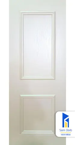 درب برجسته دو قاب PVC-B315 | سام درب