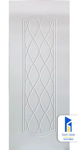 قیمت و خرید درب داخلی طرح لوزی PVC-C418 | سام درب