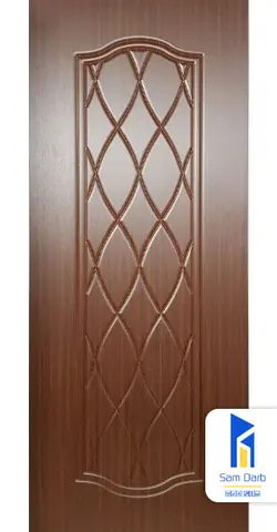 قیمت و خرید درب داخلی طرح لوزی PVC-C418 | سام درب