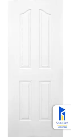 درب چوبی HDF اتاقی، چهار قاب H604 | سام درب