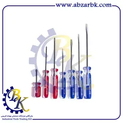 ست پیچ گوشتی 7 عددی دسته کریستالی توسن