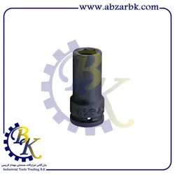 بکس تکی بلند درایو 3/4 اینچ شش پر فشار قوی سایز 38 میلیمتر برند هنس HANS مدل 86300M38