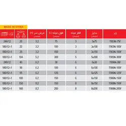 پیچ گوشتی دوسو برند TOSAN مدل TN-F