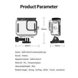 قاب ضدآب Gopro 9 برند  TELESIN