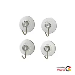 گیره آویز پلاستیکی مکشی با قلاب فلزی مدل Nickel برند ونکو