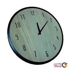 ساعت دیواری گرد پلاستیکی مدل Natural Black برند ونکو آلمان