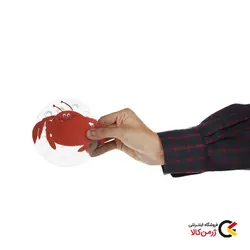 برچسب شیشه و کاشی تزیینی طرح خرچنگ بسته 4 عددی از برند کلین ولکه