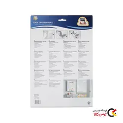 برچسب تزئینی شیشه و کاشی مدل Pegatinas طرح گل رنگی