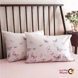 روبالشی پنبه ای ال سی هوم ترک، طرح پروانه بسته دو عددی