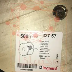 کابل لگراند Cat6 SFTP با روکش LSZH و گارانتی تست فلوک با پارت نامبر 032757