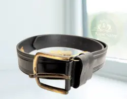 کمربند مردانه چرم طبیعی 4.5 سانت اعلا (مشکی-عسلی-قهوه ای ) - ماهان بهداشت