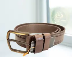 کمربند مردانه چرم طبیعی 4.5 سانت اعلا (مشکی-عسلی-قهوه ای ) - ماهان بهداشت