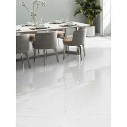 سرامیک میلکی اسلب سفید پرسلان حافظ 120*120 پولیش