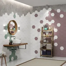 کاشی ساب وی رنگی شش گوشه 22*19.5 مات محصول کارخانه فخار