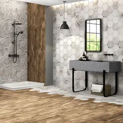 کاشی اسنو طوسی شش گوشه سایز 22*19.5 با لعاب مات محصول کارخانه فخار