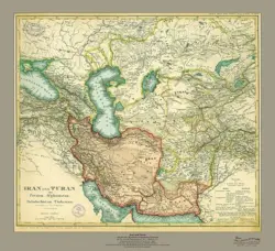 نقشه ایران و توران 1860 میلادی (34)