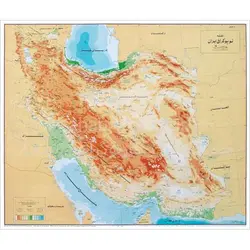 نقشه توپوگرافی ایران (نقاط ارتفاعی)