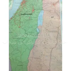 نقشه جغرافیایی فلسطین - سحاب
