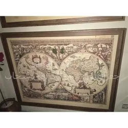 نقشه جهان آدم و حوا 1632 میلادی