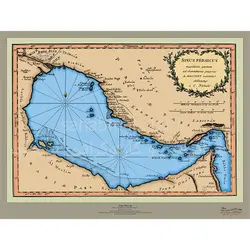 نقشه خلیج فارس (سینوس پرسیکوس) 1772 میلادی (25)