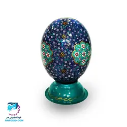 مینا کاری روی تخم شتر مرغ