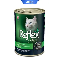 کنسرو گربه های بالغ طعم مرغ برند رفلکس (Reflex) وزن 400 گرم