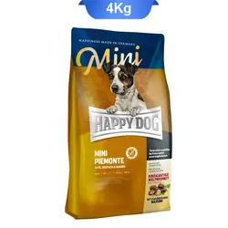 غذای خشک سگ های بالغ نژاد کوچک طعم میکس اردک+ماهی+شاه بلوط مدل مینی پیمونت (Mini Peimonte) وزن 4 کیلوگرم