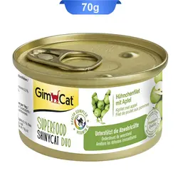 کنسرو گربه طعم مرغ و سیب سبز برند جیم کت (GimCat) وزن 70 گرم