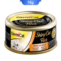 کنسرو گربه طعم ماهی تن و کدو تنبل جیم کت (GimCat) وزن 70 گرم