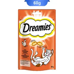 تشویقی گربه طعم مرغ دریمز (Dreamies) وزن 60 گرم