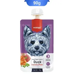 پودینگ سگ طعم اردک حاوی هویج و نخودفرنگی ونپی (Wanpy) وزن 90 گرم