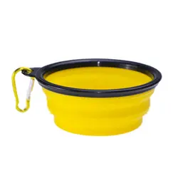 ظرف آب و غذای تاشو مسافرتی سگ و گربه کد 106022